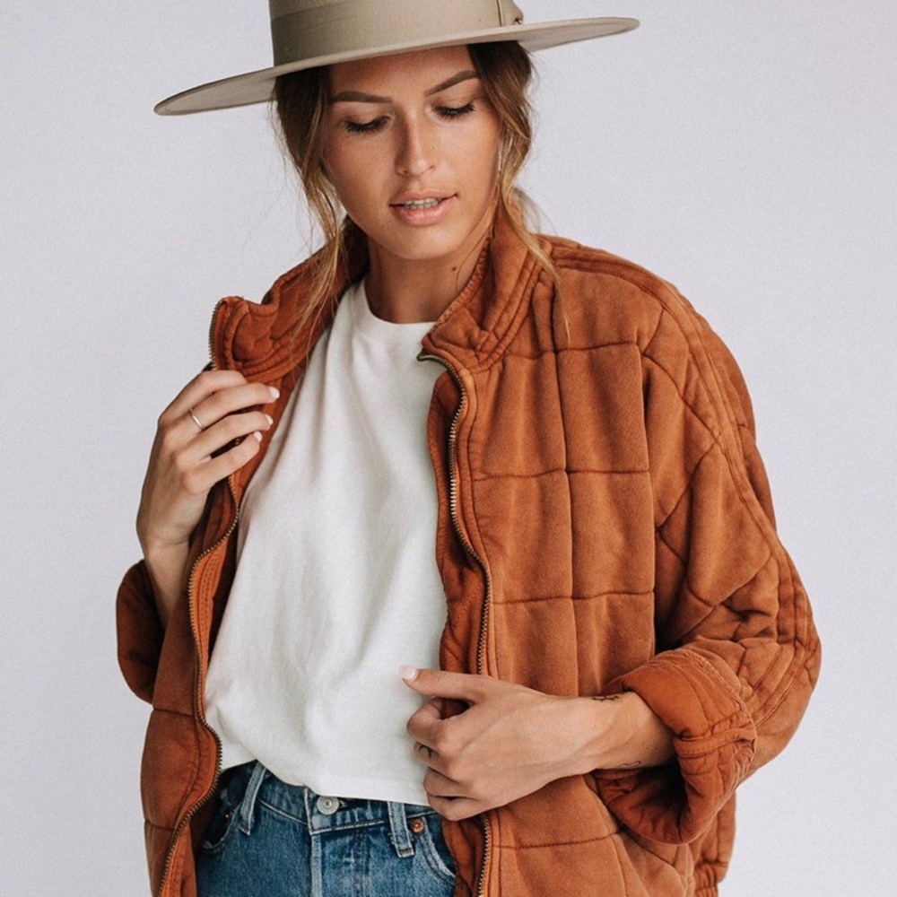 Free people quilted dolman jacket